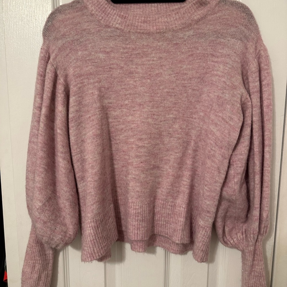 Line and Dot Pink Cashmere Sweater